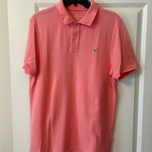Vineyard Vines Men's Coral Polo Shirt
